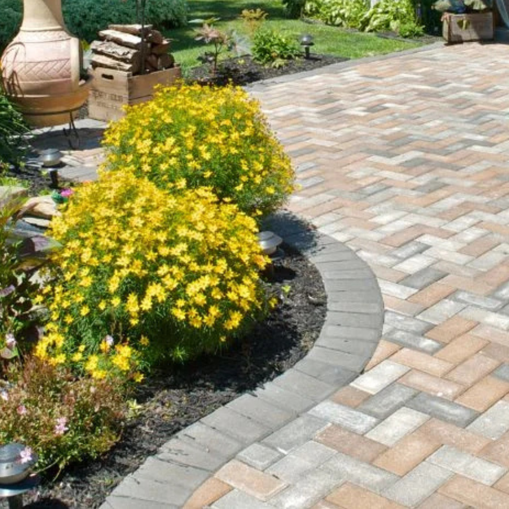 Blocked Paved Driveway in Mold