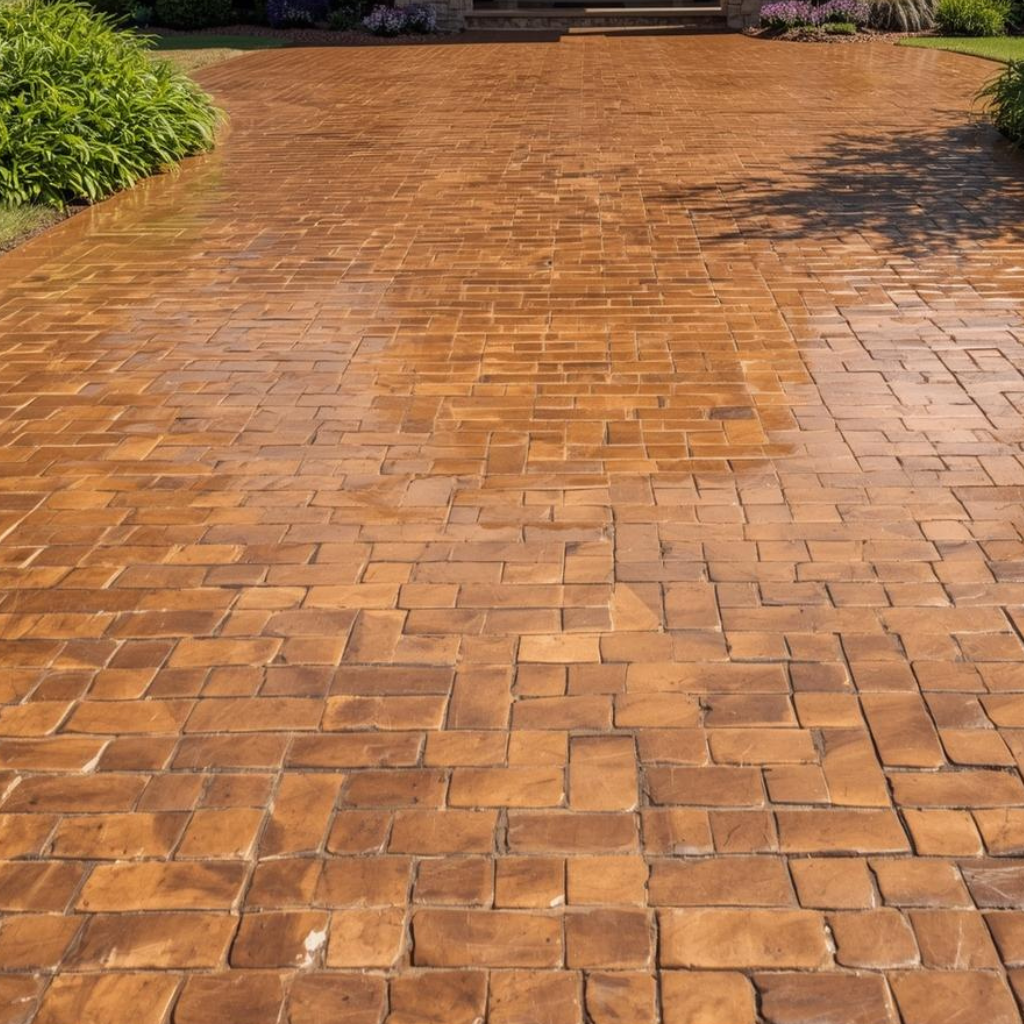 Imprinted Concrete Driveway Solutions in Mold